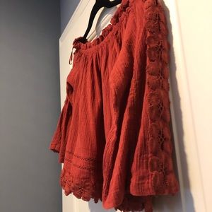 Topshop off the shoulder top